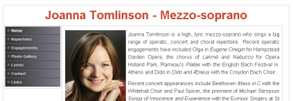 Screenshot of  JoannaTomlinson.org.uk